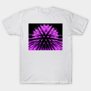 exploding vivid pink 3D sphere T-Shirt